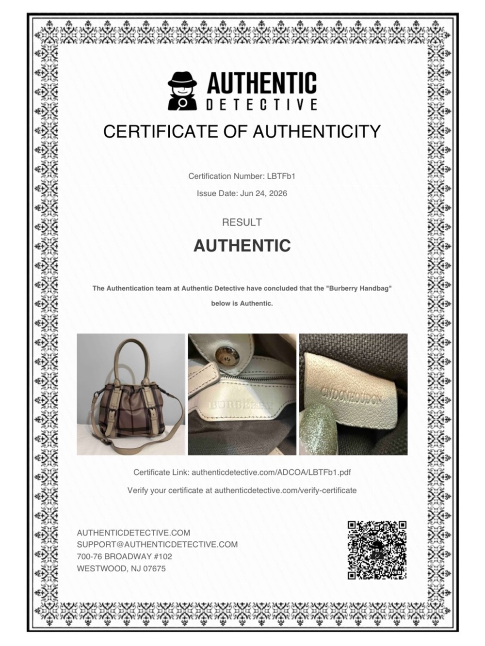 Burberry Smoked Check Satchel Crossbody Bag Multicolor & Dust Bag - Picture 3 of 17